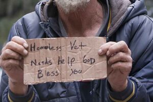 Up tick of homeless veterans